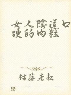 女人阴道口长硬硬的肉粒