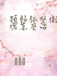 颈动脉双侧有斑块怎么治