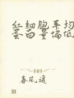 红细胞平均血红蛋白量偏低的原因