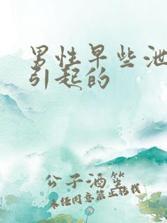 男性早些泄怎么引起的