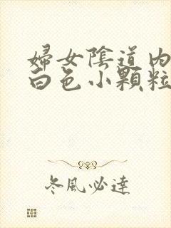 妇女阴道内出现白色小颗粒状的物体是什么