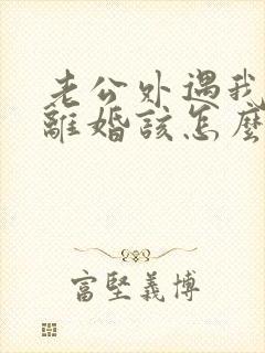 老公外遇我不想离婚该怎么办