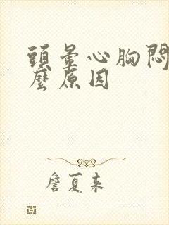 头晕心胸闷是什么原因