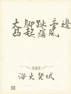 大脚趾旁边骨头凸起痛风