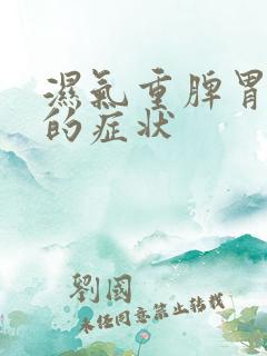 湿气重脾胃不好的症状