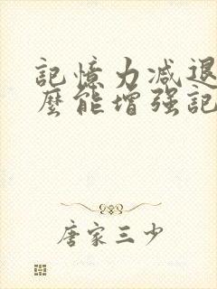 记忆力减退吃什么能增强记忆力儿童