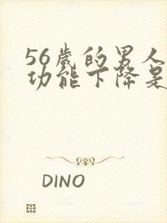 56岁的男人性功能下降是咋回事