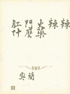 肛门火辣辣疼用什么药