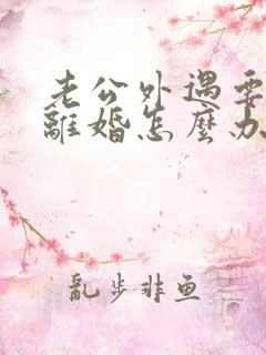 老公外遇要跟我离婚怎么办