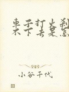 车子打火刹车踩不下去是怎么回事