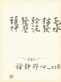 头发干枯毛躁有什么洗发水好用