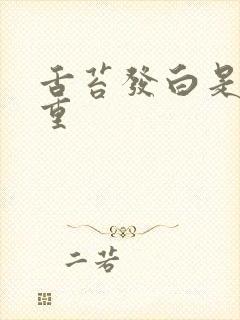 舌苔发白是湿气重