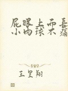 屁眼上面长了个小肉球不痛