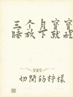 三个月宝宝抱着睡放下就醒