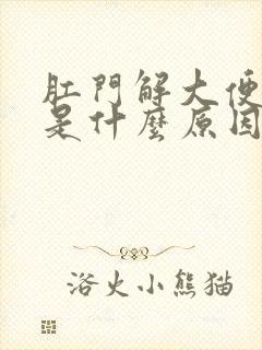 肛门解大便流血是什么原因