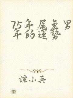 75年属兔男今年的运势