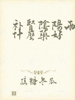 补肾阴阳两虚吃什么药好