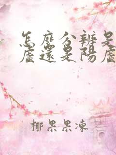 怎么分辨是肾阴虚还是阳虚