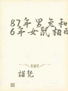 87年男兔和96年女鼠相配吗