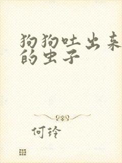 狗狗吐出来长长的虫子