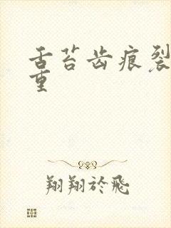 舌苔齿痕裂纹严重