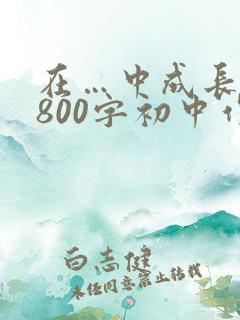 在…中成长作文800字初中作文怎么写