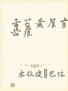 舌苔黄厚有裂纹齿痕