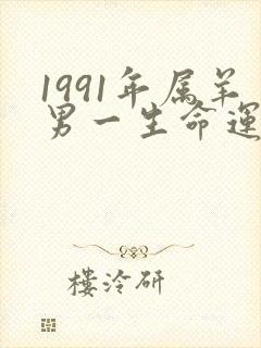 1991年属羊男一生命运如何