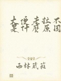 大便老拉不出来是什么原因