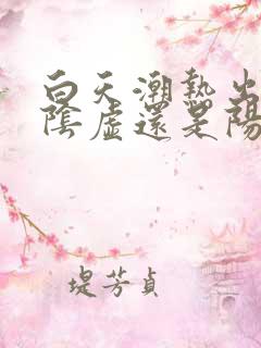 白天潮热出汗是阴虚还是阳虚