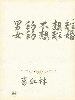 男的不想离婚,女的想离婚怎么办