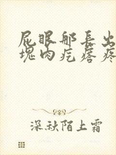 屁眼那长出来一块肉疙瘩疼