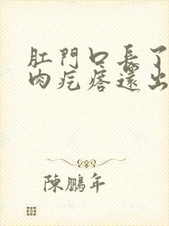 肛门口长了一个肉疙瘩还出血