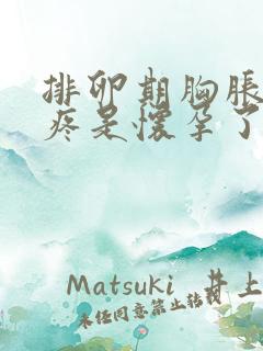 排卵期胸胀乳头疼是怀孕了吗