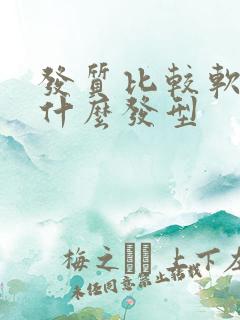 发质比较软适合什么发型