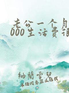 老公一个月给3000生活费很多吗