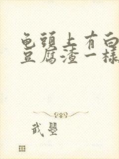 龟头上有白色像豆腐渣一样的东西