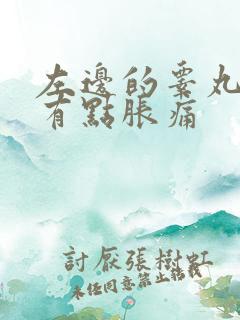 左边的睾丸微微有点胀痛