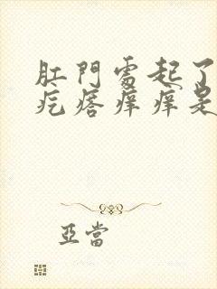 肛门处起了一个疙瘩痒痒是怎么回事