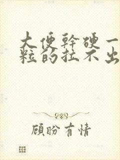 大便干硬一粒一粒的拉不出来