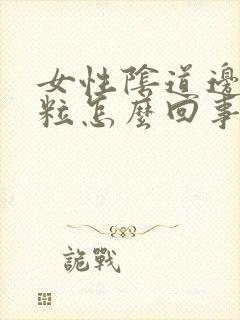 女性阴道边起颗粒怎么回事啊