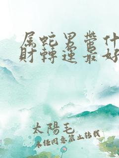 属蛇男带什么招财转运最好