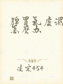 脾胃气虚湿气重怎么办