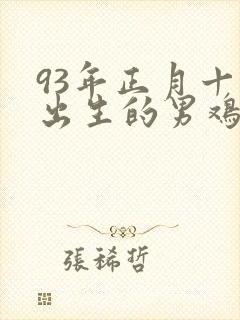 93年正月十四出生的男鸡命运