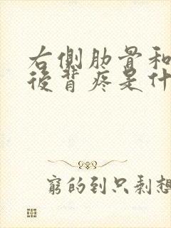 右侧肋骨和右侧后背疼是什么原因女