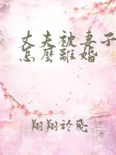 丈夫被妻子家暴怎么离婚