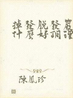 掉发脱发严重吃什么好调理