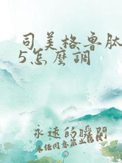 司美格鲁肽0.5怎么调