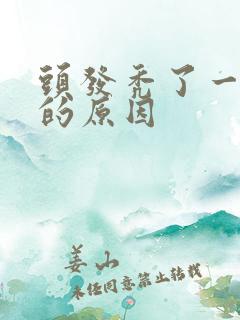 头发秃了一小块的原因