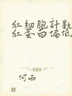 红细胞计数和血红蛋白偏低